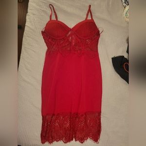 Red Laced Dress